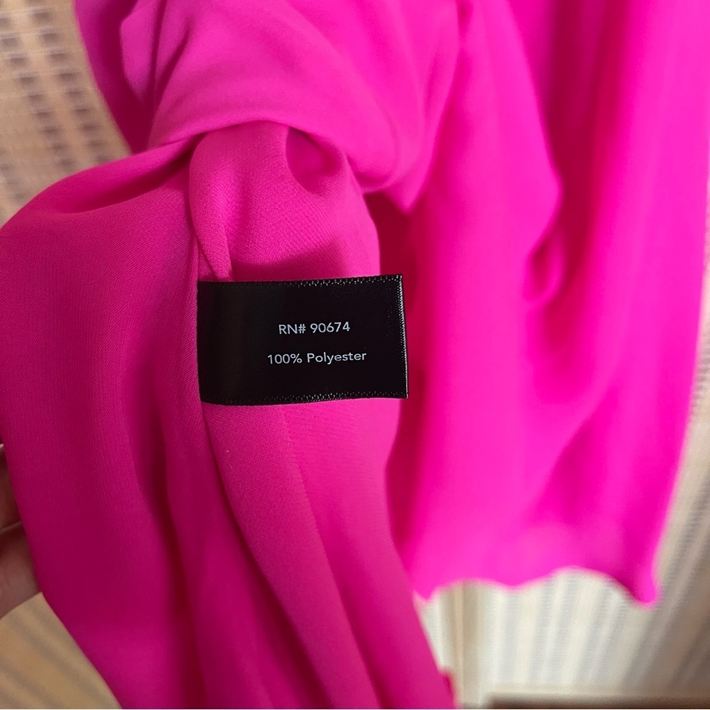 NWT* BOSTON PROPER Flowy Hot Pink Halter Neck Backless Mini Dress S - Picture 8 of 10